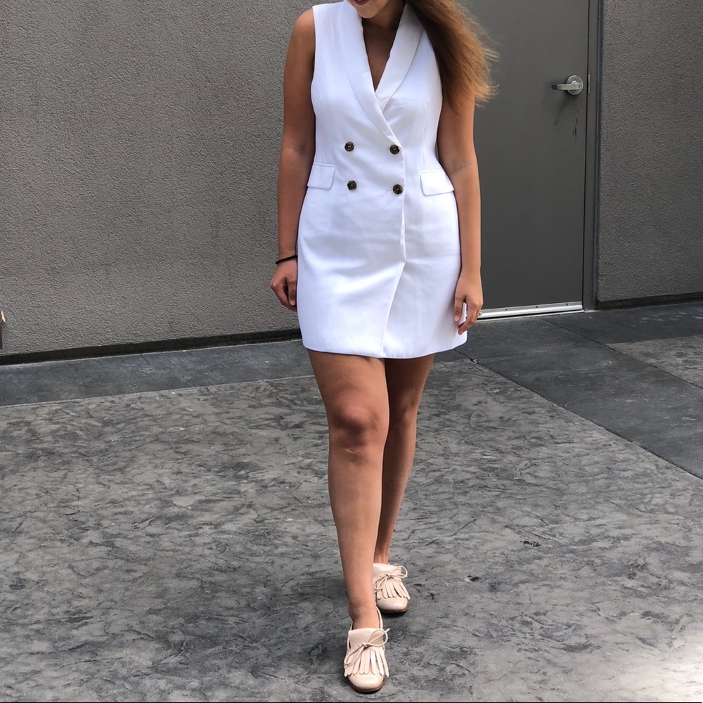 Forever 21 White Blazer Dress
